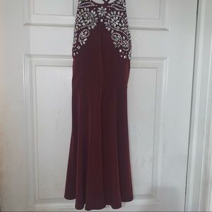 Burgundy Mini Dress